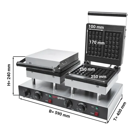 Factory Amazon Best Kitchen Non Stick Cast Iron Waffle Maker with Handle