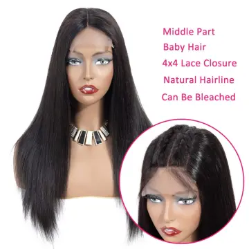 New Arrival Human Hair Straight Wave Lace Closure Wig 100% Unprocessed Raw Brazilian Virgin Cuticle Aligned Human Hair Wig