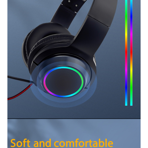 Headset gaming headphone noise membatalkan suara bass surround di atas headphone telinga dengan mic
