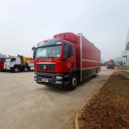Sinotruk Shandeka fire refrigerated truck