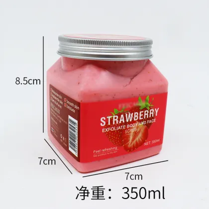Fruit Fragrance Body Scrub 350ML - Male Female Cleaning Moisturizing Scrub Bath Salt
