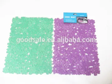 Big Size Flowers Plastic Products Kitchen Sink Mats