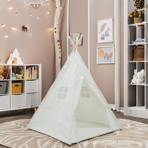 Wind Valley Kids' Canvas & Aluminum Tepee Tent for Glamping and Beach Camping