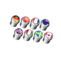 Tapa de boquilla de válvula Mini bandera nacional europea
