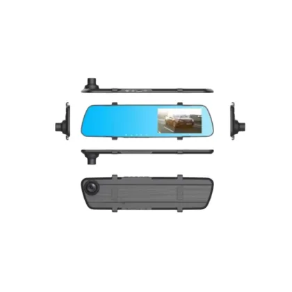 4.5 Inch Driving Recorder with 360 Degree Mirror Dash Cam Front and Rear Car Camera