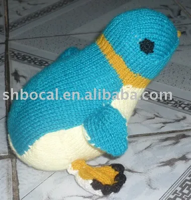 knitting weave frog toy