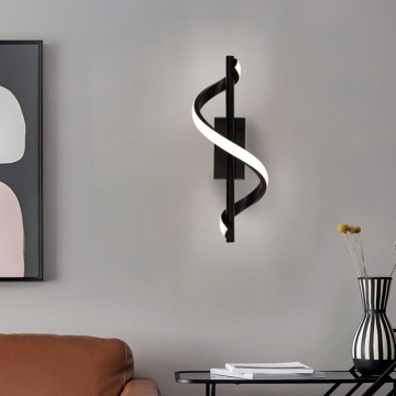 Minimalist Aluminum Matte Black Modern Wall Light Sconce