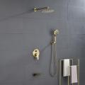 Widespread Bathroom Waterfall Shower Set