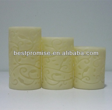 High quality carved LED candle set