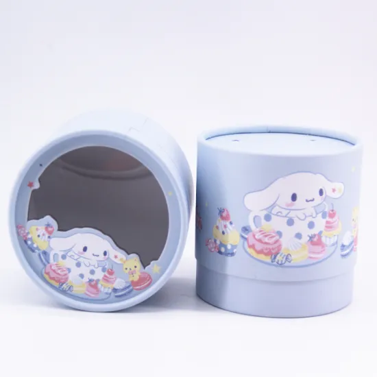 Eco-Friendly Customized Paper Tube Packaging with Window
