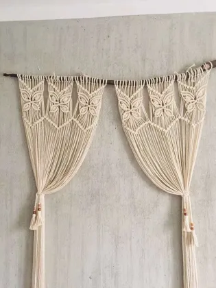 Beautiful Stout Durable Handmade Macrame Door Curtain