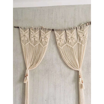 Cortina de porta em macrame artesanal durável e robusta bonita