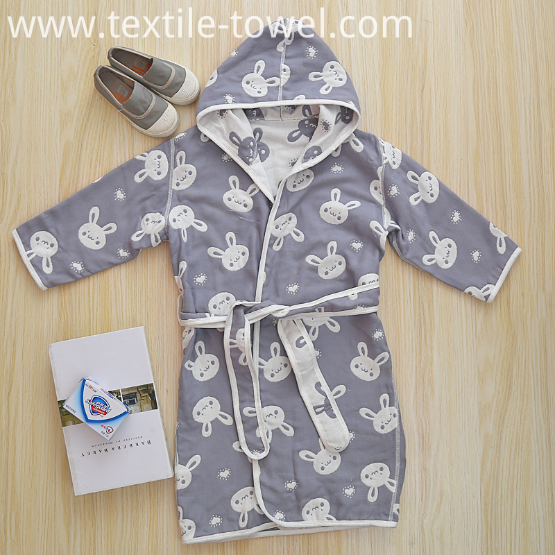 Cute Robes Hooded Boys Bathrobe Terry Cloth Bathrobe China