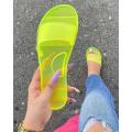 Slides PVC Frauen klare Geleeschuhe