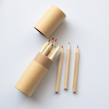 Rainbow Watercolor Pencil Paper Tube Packaging Standard Wood Artist