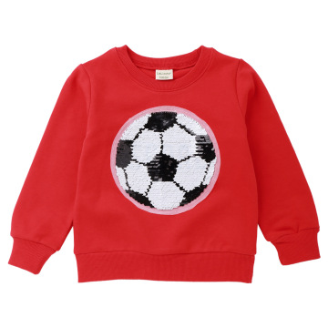 Frühling Baby Mädchen Pailletten Fußball Fußball Stickerei