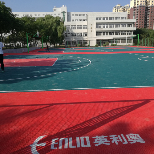 Enlio Suspended PP court tile for netball court