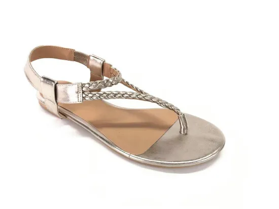LADIES FASHION FLIP SANDAL WITH WOVEN UPPER