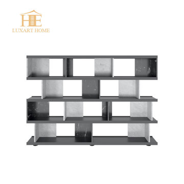 Modern Minimalist Marble Bookshelf Floor Rack