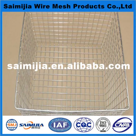 stainless steel wire basket for supermarket