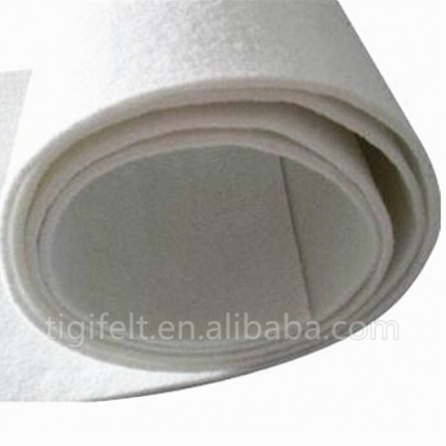 white color polyester felt rolls