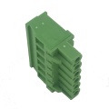 Vertical straight angle female pluggable terminal block