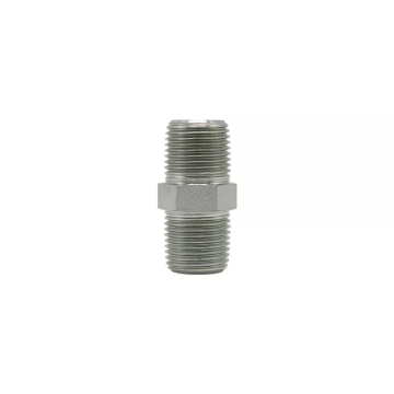 High Standard BSPT Male Thread Hydraulic Adapter - Carbon Steel Nipple Joint