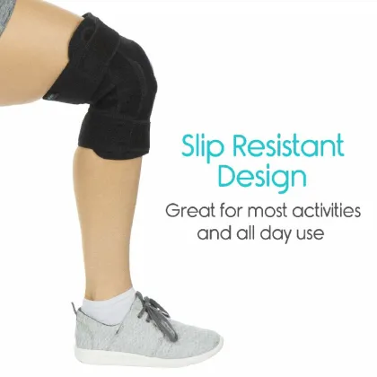 Black Neoprene Hinged Knee Brace For Arthritis