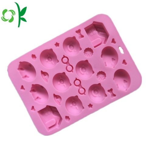 Pig Shape 12Cavity Silicone Candy Mold for Chocolate