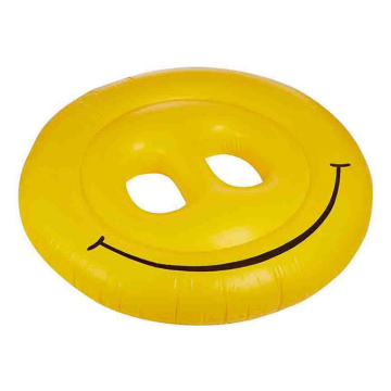 Inflatable emoji smile pool float
