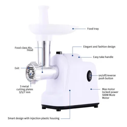 MGQ Italy Meat Grinder: Electric Meat Mincer and Sausage Maker