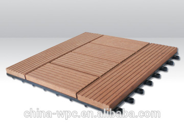 wpc DIY composite plastic interlocking outdoor deck tiles