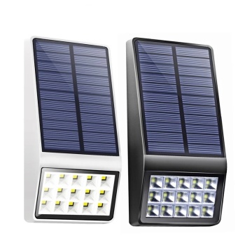 Lâmpada de parede solar à prova d&#39;água 15LED