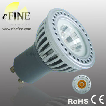 GU10 led 2700k dimmable 6W sharp COB led spotlight 220V aluminium body