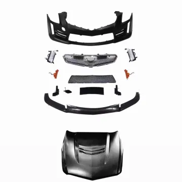 Front Engine Cover, Grille, Lip, and Bumper Kit for Cadillac ATS 2014-2018 - Gen 3 ATSV Style