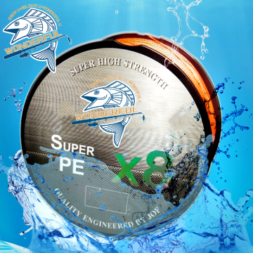 Wholesale 300m Multi-Color PE 8-Strand Braided Fishing Line