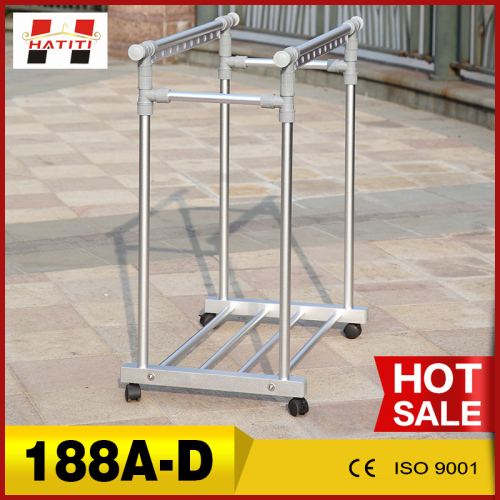 Extendable aluminum alloy double-poles laundry drying rack 188A-D