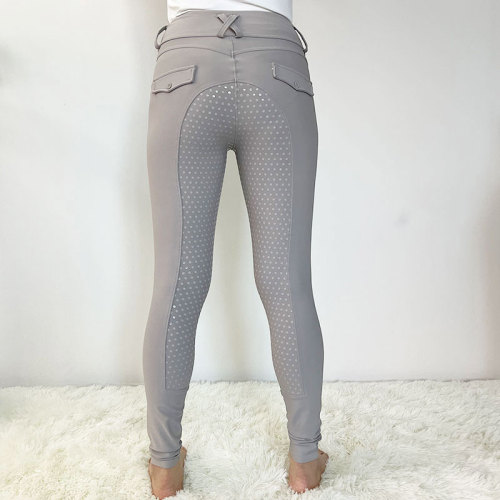 NEW Premium Gray Women Breeches Equestrian Leggings