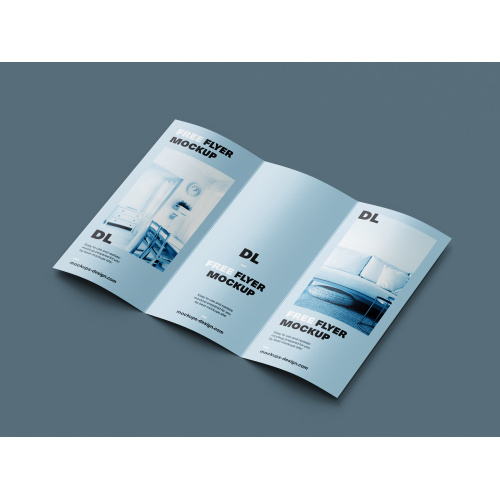Stylish Z-Fold Leaflet with Custom Design