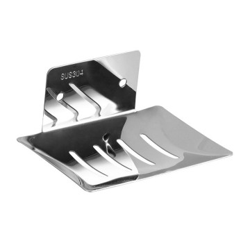 High-Quality 304 Stainless Steel Soap Holder Tray for Wall-Mounted Bathroom Showers: Ultimate Storage Solution