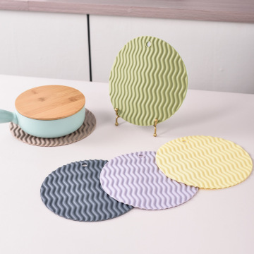 Tikar silikon bukan slip anti-skalding untuk kuali-Placemat isi rumah, 20cm