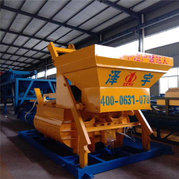 Large Concrete mixer machine with hydraulic hopper