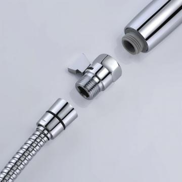 Chromed zinc alloy water saving angle valve