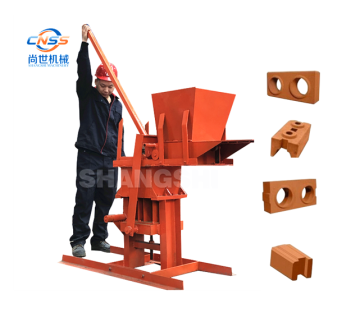 JZ-1 Low Cost Small Size Interlocking Manual Clay Brick Making Machine
