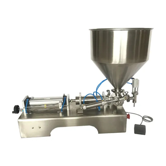 Single Head Pneumatic Piston Filling Machine for Shampoo and Fruit Juice