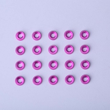 Colorful Aluminum Countersunk Button Washers For Frame/ Rc