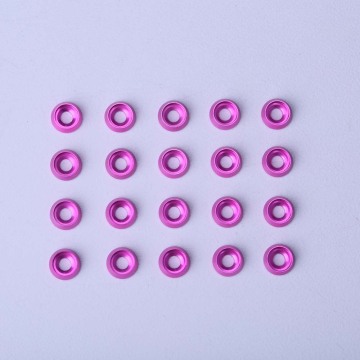 Directly Supply CNC Conical Colors Anodized Aluminum Washer