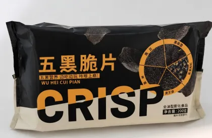Five Black Crispy Snacks