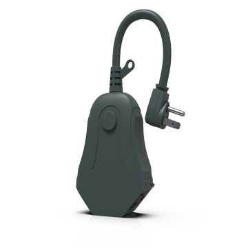 3 outlet outdoor remote control with manual button