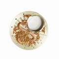 Stamped dragon watch dial tourbillon cutout Watch parts